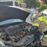 В Элисте пожарные устранили последствия дорожной аварии 