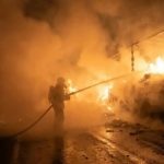 В Калмыкии на дороге загорелась фура  