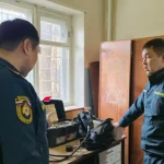 В Элисте газодымозащитники прошли аттестацию