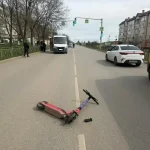 В Калмыкии водитель сбил ребенка на самокате
