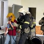 В детском лагере Элисты потушили условный пожар