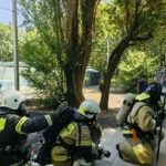 Огнеборцы Калмыкии потушили условный пожар в детском лагере