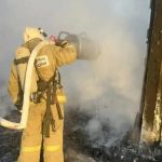 В Калмыкии потушили  возгорание прицепа