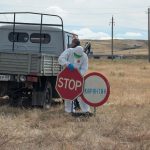 В Калмыкии на учениях боролись с условным очагом ящура