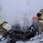 Огнеборцы Калмыкии справились с возгоранием автомобиля