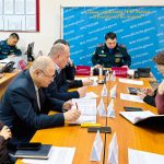 Калмыцкие спасатели проводят тренировку по ликвидации ЧС