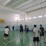 В Юстинском районе прошел зимний турнир по волейболу