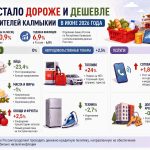 В июне в Калмыкии подорожал «борщевой набор», а яйца вновь дешевели