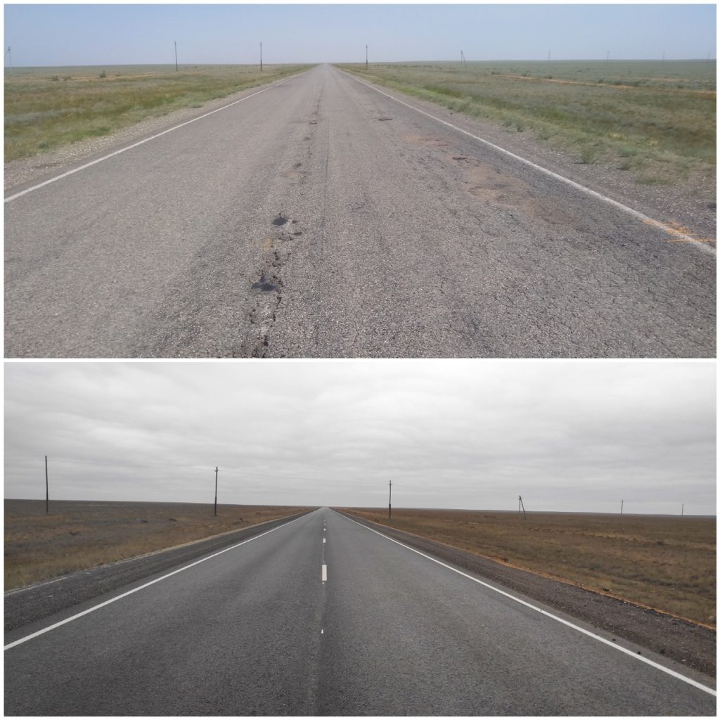 В 2021 году в Калмыкии отремонтировали более 108 км дорог